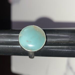 Aquaprase Circle Ring Sterling Silver